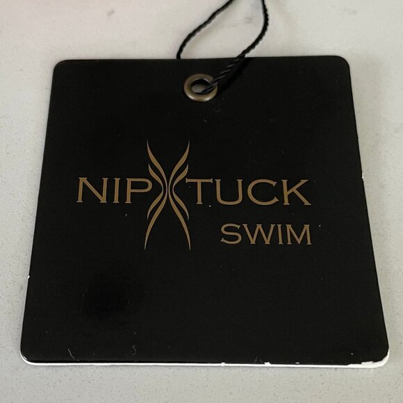 Nip Tuck Swim Floral Nylon Blend Bikini Bottoms w Side Ruching Detail Sz 10 NWT - Picture 6 of 10